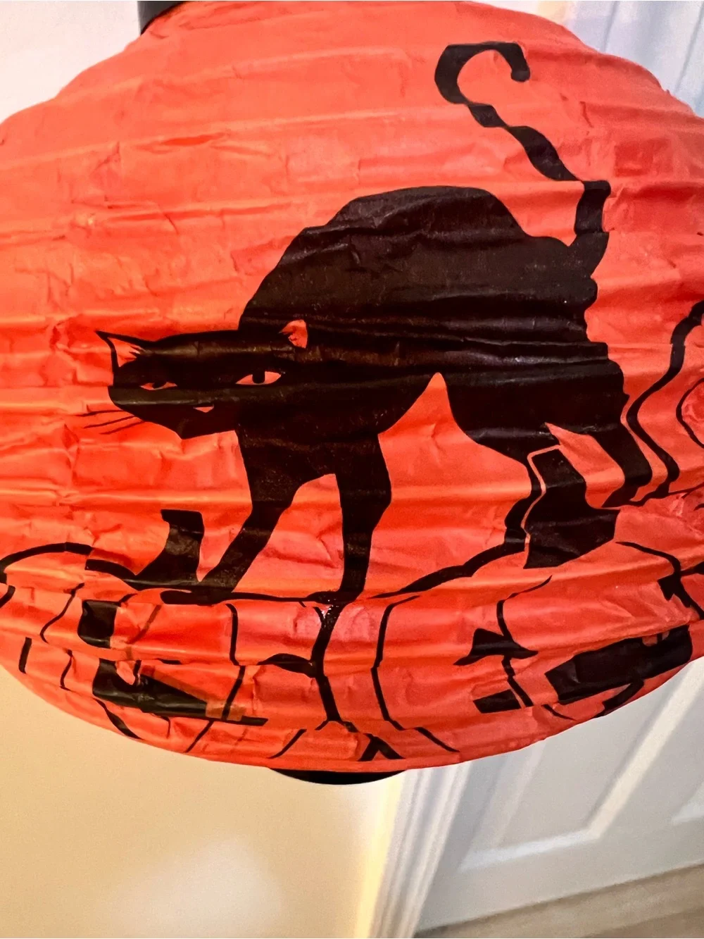 Vintage lit Halloween Lantern